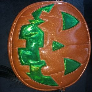 Hand Crafted Love Pain and Stitches pumpkin purse